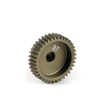 NARROW ALU PINION GEAR - HARD COATED 37T / 64 - 305987 - XRAY