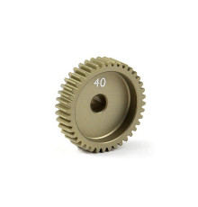 NARROW ALU PINION GEAR - HARD COATED 40T / 64 - 305990 - XRAY