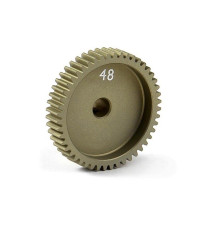 NARROW ALU PINION GEAR - HARD COATED 48T / 64 - 305998 - XRAY