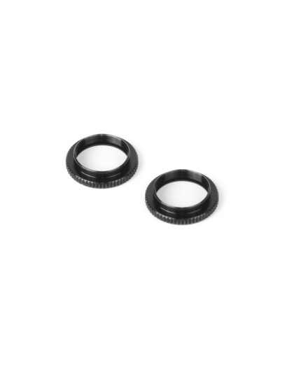 ULP ALU SHOCK ADJUSTABLE NUT - V2 - BLACK (2) - XRAY - 308044-K