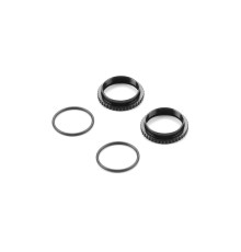 XLP ALU SHOCK ADJUSTABLE NUT - BLACK (2) - XRAY - 308046-K