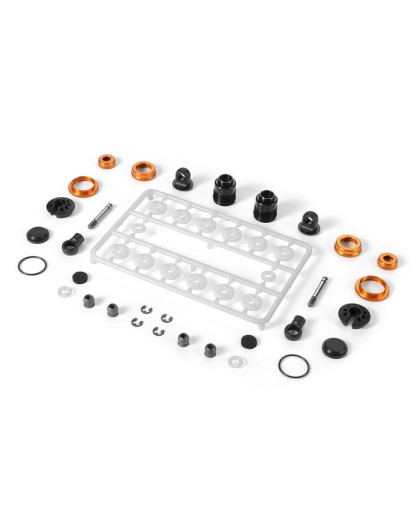 ULP ALU SHOCK ABSORBER-SET - ORANGE (2) - 308308-O - XRAY
