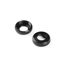 XLP ALU CAP FOR SHOCK BODY - BLACK (2) - XRAY - 308328-K