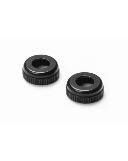 ALU CAP FOR XRAY SHOCK BODY 308322 - BLACK (2) - XRAY - 308327-K