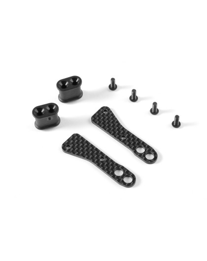 GRAPHITE CHASSIS SIDE GUARD BRACE - SOFT (2) - 321266 - XRAY