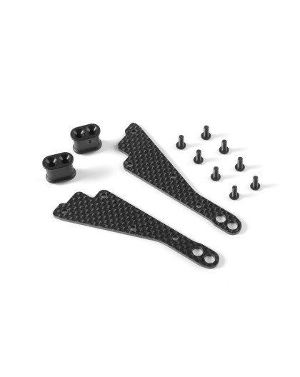 GRAPHITE CHASSIS SIDE GUARD BRACE - STIFF (2) - 321267 - XRAY