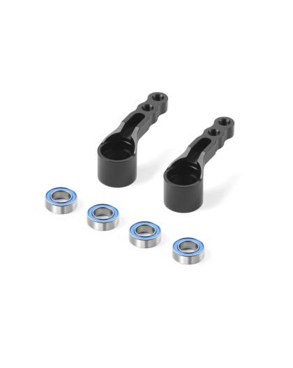 ALU STEERING ARM FOR 1-PIECE CHASSIS (2) - XRAY - 322516