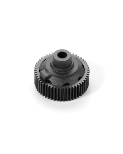 COMPOSITE GEAR DIFFERENTIAL CASE WITH PULLEY 53T - GRAPHITE - 324953-