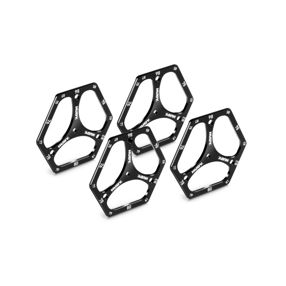 Alu Set-Up Wheel For 1/10 Off-Road (4) - HUDY - 108970
