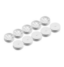Jantes Avant Blanches 2WD Slim (10) - XRAY - 329904-M