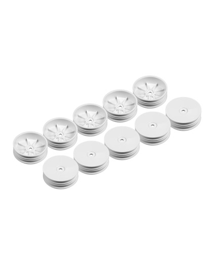 Jantes Avant Blanches 2WD Slim (10) - XRAY - 329904-M