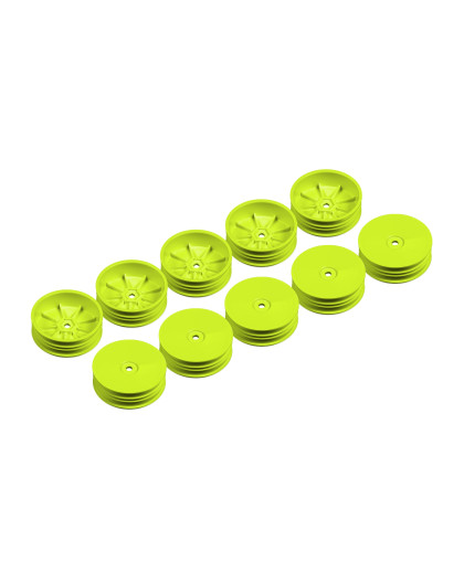 2WD FRONT SLIM WHEEL - YELLOW (10) - XRAY - 329904-Y