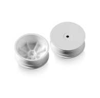 2WD FRONT WHEEL WITH 12MM HEX - WHITE - HARD (2) - XRAY - 329910-H