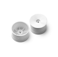 2WD/4WD REAR WHEEL WITH 12MM HEX - WHITE - HARD (2) - XRAY - 329913-H