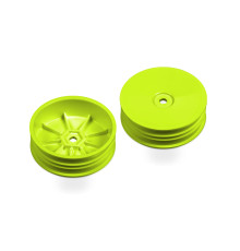 Jantes Avant jaunes 2WD Slim (2) - XRAY - 329914-Y