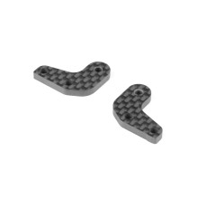 STEERING BLOCK CARBON EXTENSIONS - 2 DOTS (L+R) - XRAY - 332292