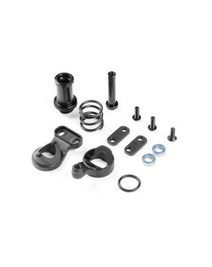 SERVO SAVER WITH CHASSIS LOCK COMPLETE SET - XRAY - 332501