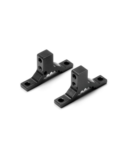 ALU UPPER CLAMP REAR - BLACK - SWISS 7075 T6 - (L+R) - XRAY - 333039
