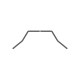 Barre anti-roulis arrière 2.0mm sur roulements - XRAY - 333490
