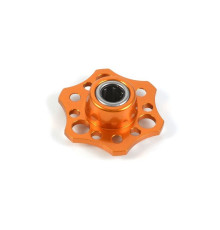 LIGHTWEIGHT DRIVE FLANGE WITH ONE-WAY BEARING - ALU 7075 T6 - ORANGE-