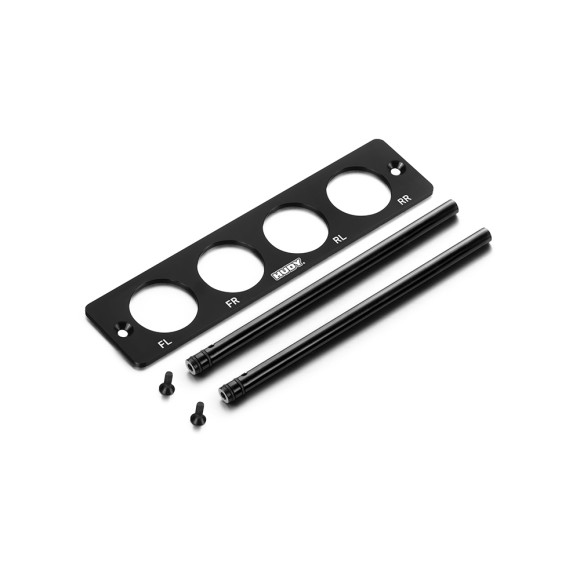 Support amortisseurs TT 1/8 pour plateau 109802 - HUDY - 109822