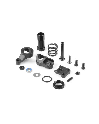 SERVO SAVER COMPLETE SET - LOWER - GRAPHITE - XRAY - 342503