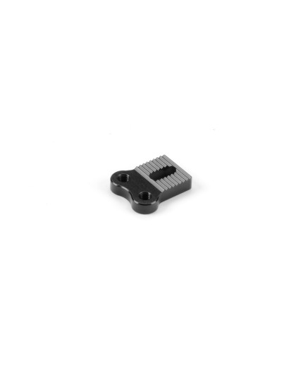 ALU ADJ. UPPER SERVO SAVER ARM PLATE NARROW BLACK - XRAY - 342512-K