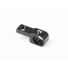 ALU LOWER FRONT SUSPENSION HOLDER +2MM (1) - BLACK - XRAY - 342714
