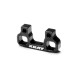 ALU REAR LOWER SUSPENSION HOLDER - REAR - RR – BLACK - XRAY - 343723