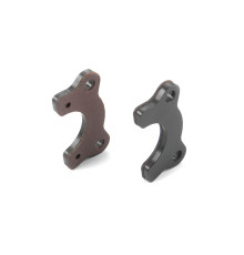 GLUED BRAKE PAD SET FOR BRAKE ROLLERS - RED (2) - XRAY - 344132