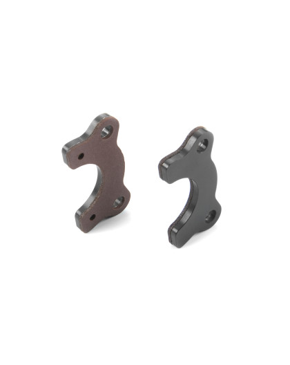 GLUED BRAKE PAD SET FOR BRAKE ROLLERS - RED (2) - XRAY - 344132