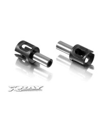 FRONT ONE-WAY AXLE OUTDRIVE ADAPTER - LIGHTWEIGHT (2) - 345071 - XRAY