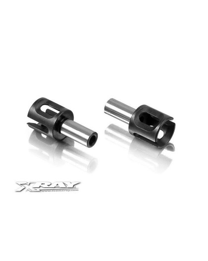 FRONT ONE-WAY AXLE OUTDRIVE ADAPTER - LIGHTWEIGHT (2) - 345071 - XRAY