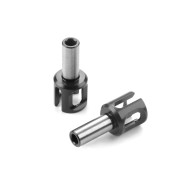 FRONT ONE-WAY AXLE OUTDRIVE ADAPTER 27MM - LIGHT (2) - XRAY - 345072