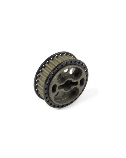 ALU SIDE BELT PULLEY 28T - FRONT - SET - 345988 - XRAY