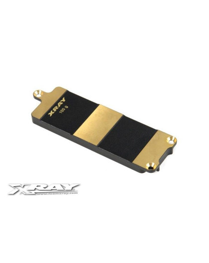 BRASS BATTERY PLATE FOR LIPO BATTERIES - 100g - 346157 - XRAY