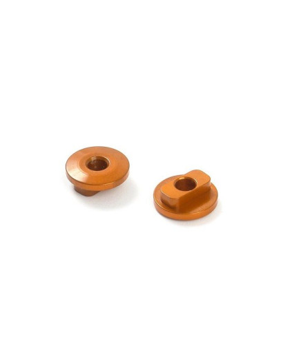 ALU RADIO PLATE BUSHING FIXED - ORANGE (2) - 346182-O - XRAY