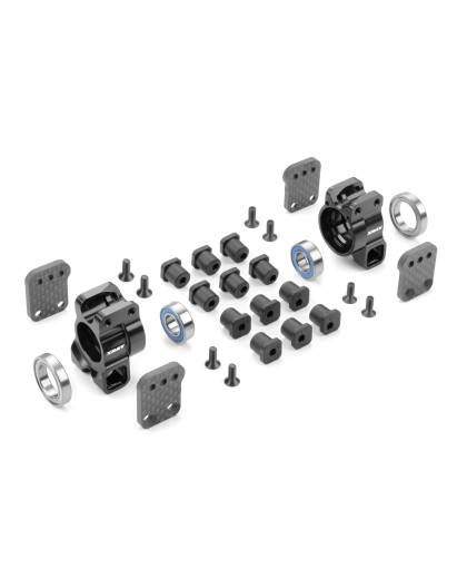 XRAY XB8 ALU REAR UPRIGHTS - MULTI-ADJUSTABLE - SET - XRAY - 350912