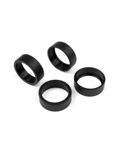 XB8 Inserts plastique Fusée AV alu (4) - XRAY - 352290