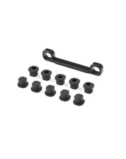 XB8 ALU FRONT UPPER ARM HOLDER SEMI-SPLIT BULKHEAD - XRAY - 352334