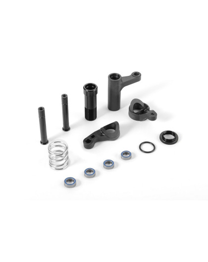 XB8'16 SERVO SAVER COMPLETE SET - GRAPHITE - 352505 - XRAY