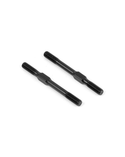 ADJ. TURNBUCKLE M4 L/R 45 MM - HUDY SPRING STEEL (2) - 352612 - XRAY