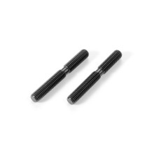 ADJ. TURNBUCKLE M5 L/R 38 MM - HUDY SPRING STEEL (2) - 352624 - XRAY