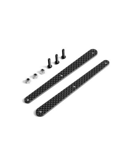 GRAPHITE INSERT FOR MEDIUM REAR COMPOSITE BRACE - SET - 353280 - XRAY