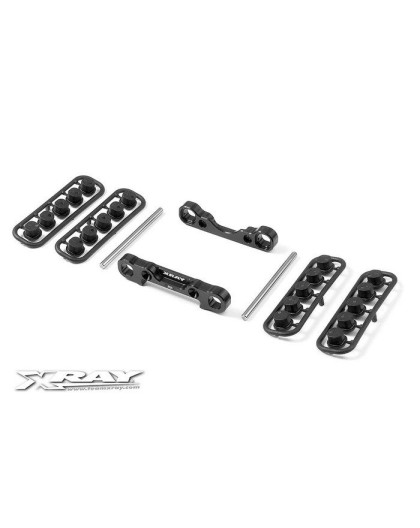 ALU REAR LOWER SUSP. HOLDERS SET- SQUARE ADJ. ROLL-CENTER - 353304 - 