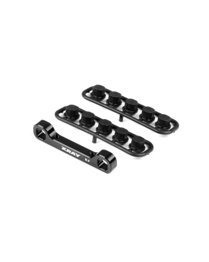 GT'22 ALU REAR LOWER SUSP. HOLDER - FRONT - XRAY - 353330