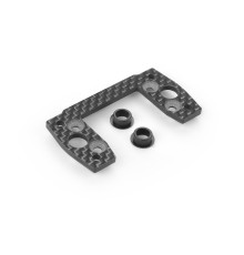 GTX GRAPHITE CENTER MOUNTING PLATE 2.5MM - 354252 - XRAY