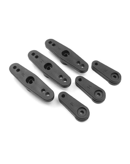 BRAKE/THROTTLE ARMS & STEERING SERVO ARMS - SET - 356200 - XRAY