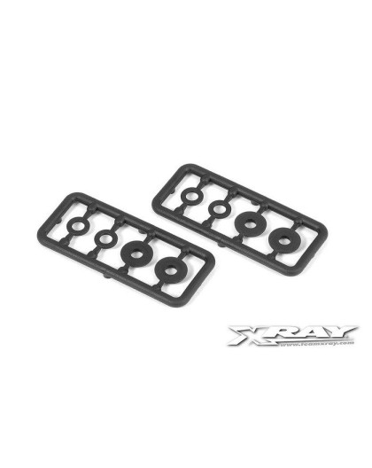 COMPOSITE SET OF SHIMS FOR SHOCKS - DELRIN - V2 (2) - 358019 - XRAY