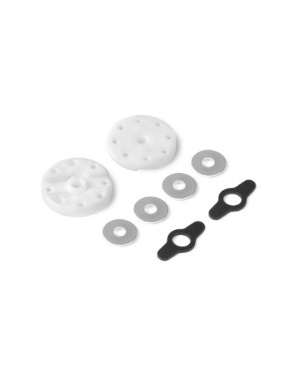 2-WAY FLOW DELRIN SHOCK PISTON 6-H. (1.4MM) & 2-H. (1.1MM) (2) - 3580